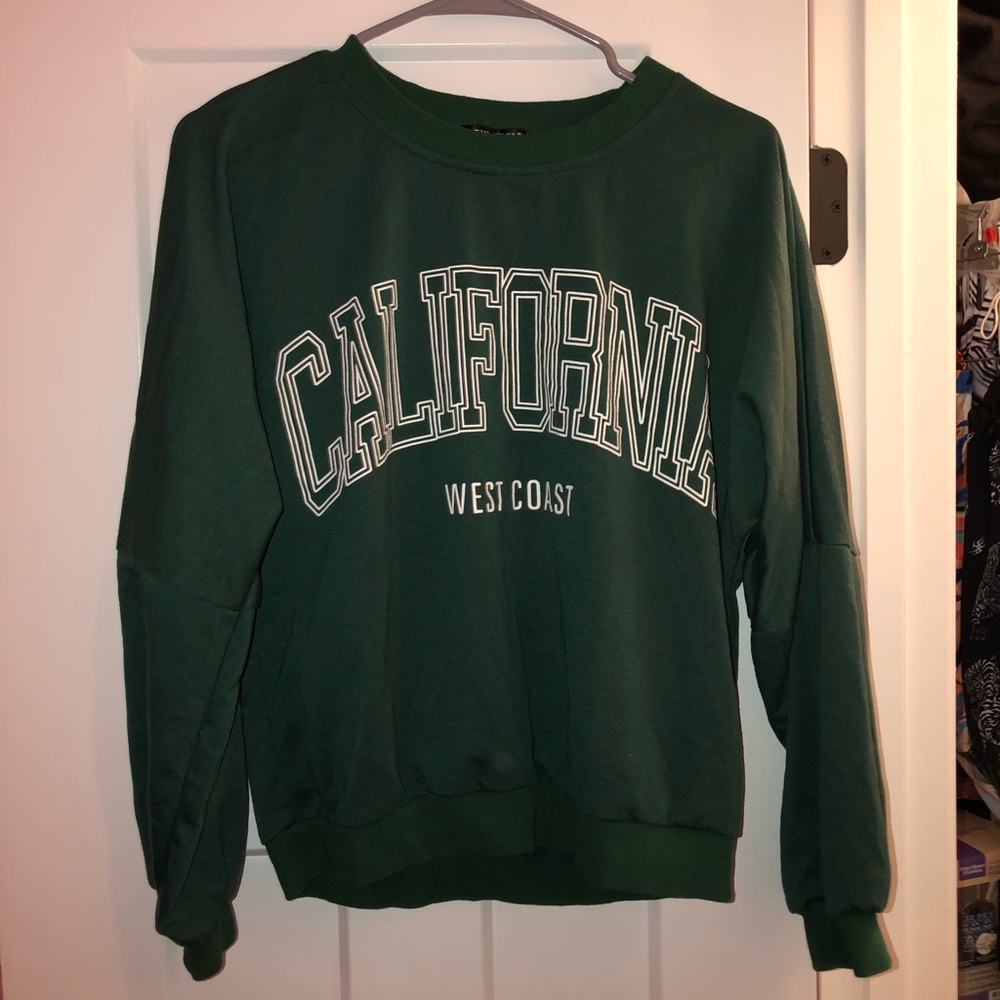 Shein Dark Green Sweatshirt